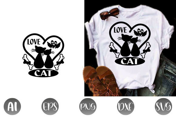 Cat Quote Design for Blogs and T-Shirt Graphics