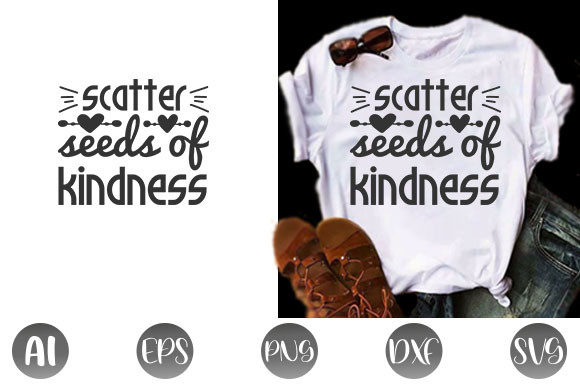 Kindness Quote Design for Embroidery Projects