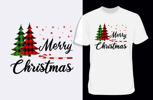 Merry Christmas T-shirt Design 2 for Crafters and Handmade Businesses
