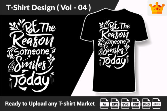 Motivational T Shirt Design Quote V04 - Graphics for Print Templates
