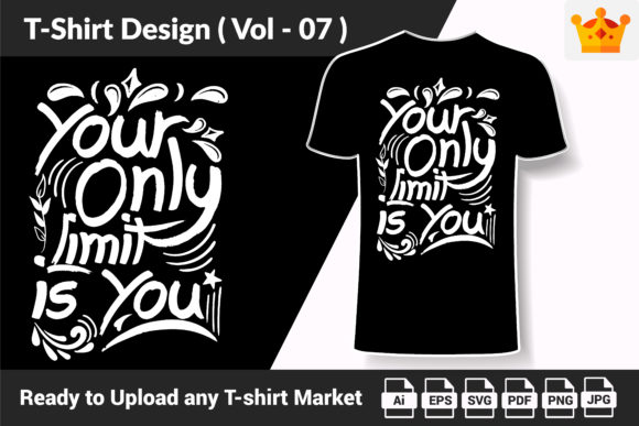 Motivational T Shirt Design Quote V07 - A Graphic Print Template Review