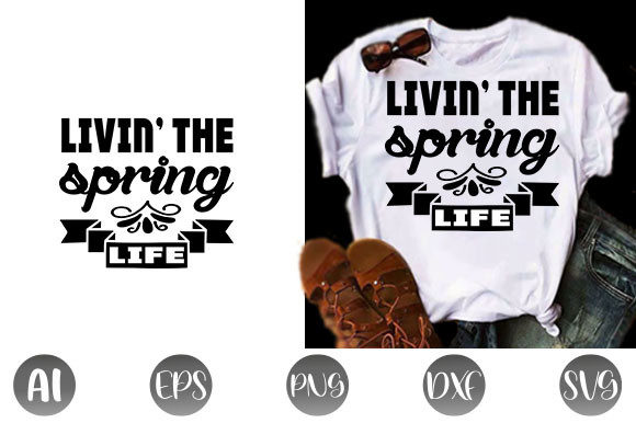 Spring Quote Design for T-Shirt Graphics